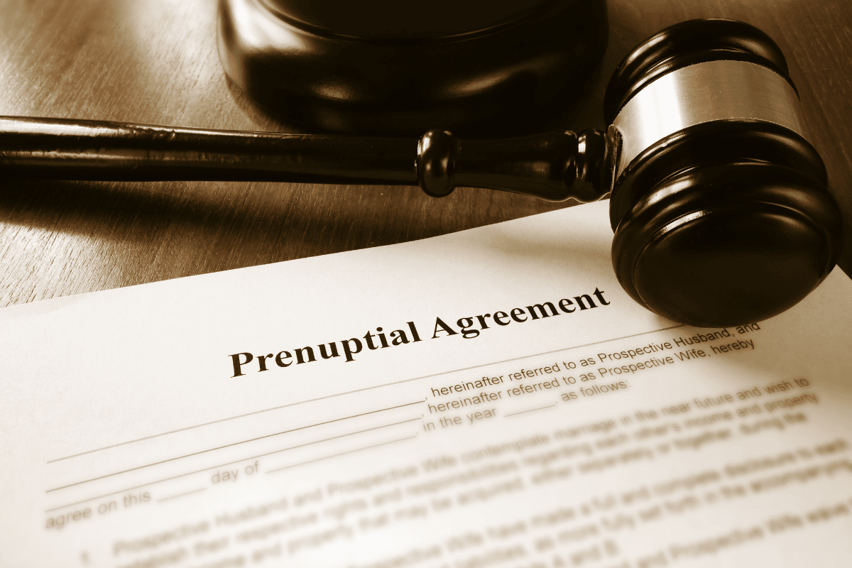 Judge hammer on prenuptial agreement