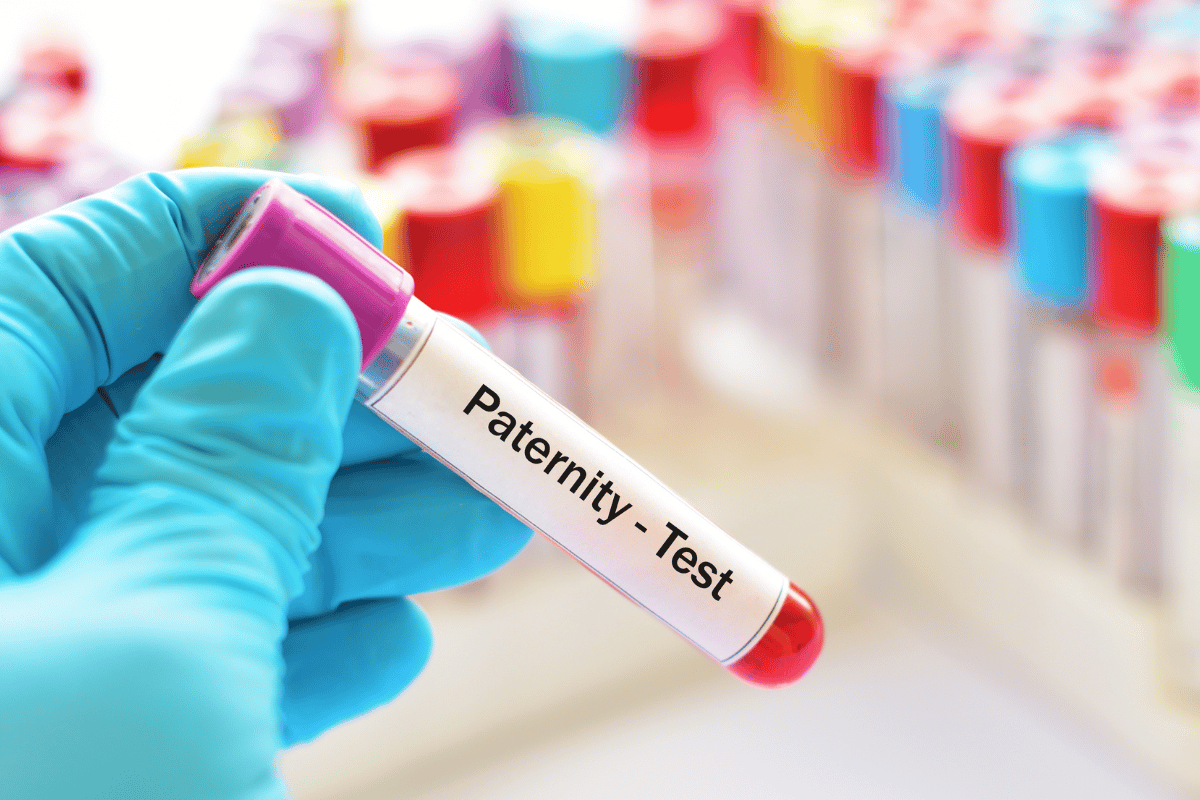 paternity test dna sample in vial