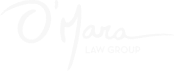 o'mara law group logo - white font
